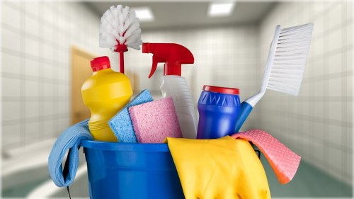 Local cleaners working through a flat with move-out preparation