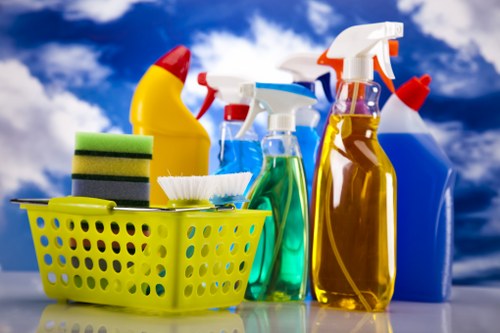 Detailed cleaning of a kitchen during end of tenancy service in London