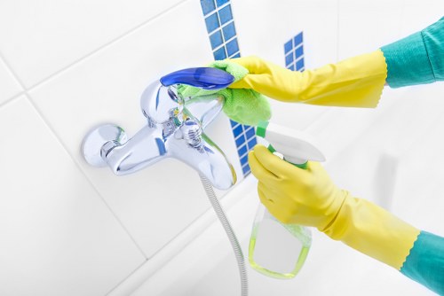 Post-construction dust removal from kitchen surfaces