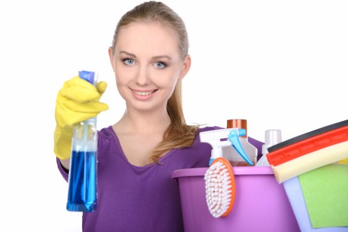 Usable household items being set aside for charity donation